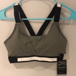 Gray Nike Infinity Sports bra!! - NEW WITH TAGS